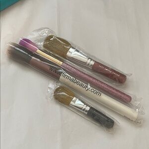 bareMinerals & other bands Makeup Brush Set - Purple, Brown, White